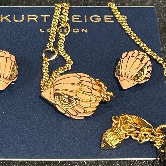 Kurt Geiger Gold and Pink Jewelry Set NWTs - Picture 2 of 3